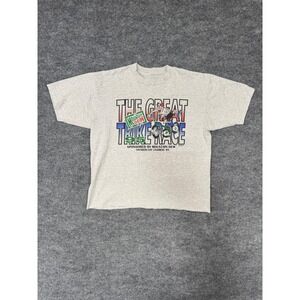 Vintage 1995 Mountain Dew The Great Trike Race T Shirt Gray BMX Tee L